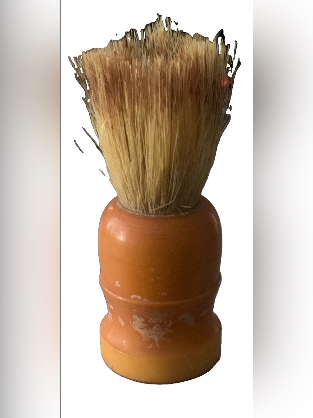 Vintage Klenzo Badger Cased B985 Shaving Brush Butterscotch Bakelite Handle
